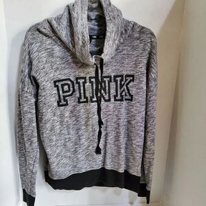 VS pink cowl neck hoodie